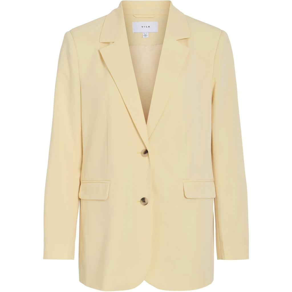 VILA DAME BLAZER VIHANDI - pale banana