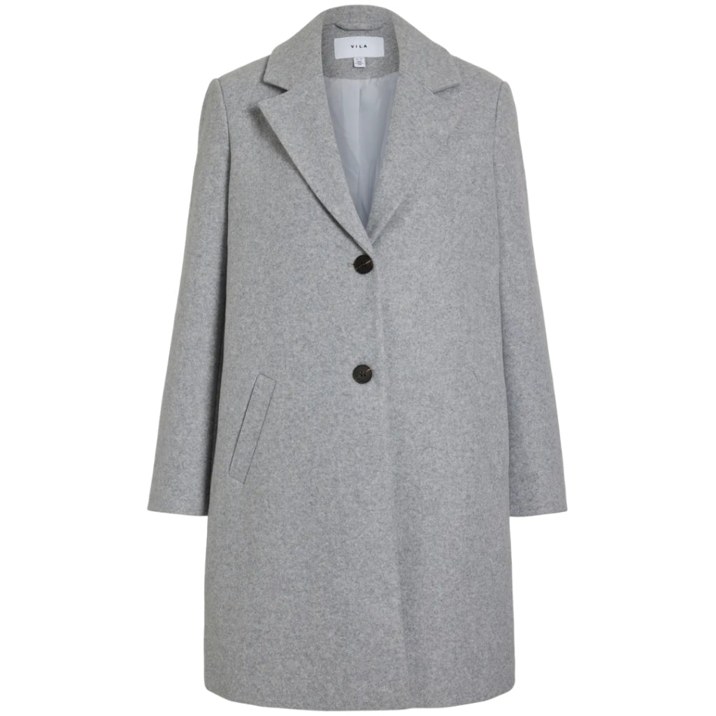 VILA DAME JAKKE VICLAUDIA - Light Grey Melange