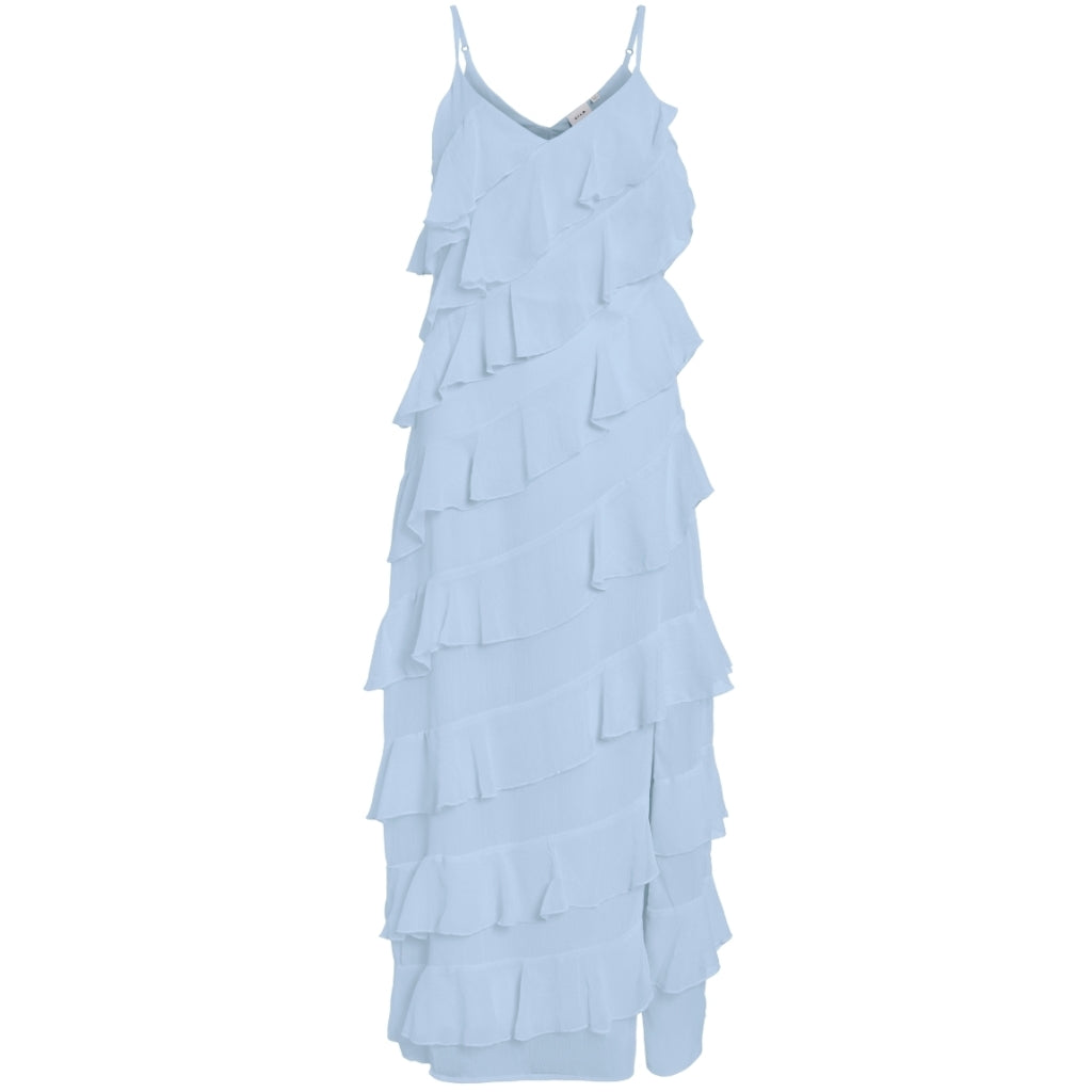 VILA DAME KJOLE VILUNA - Cashmere Blue