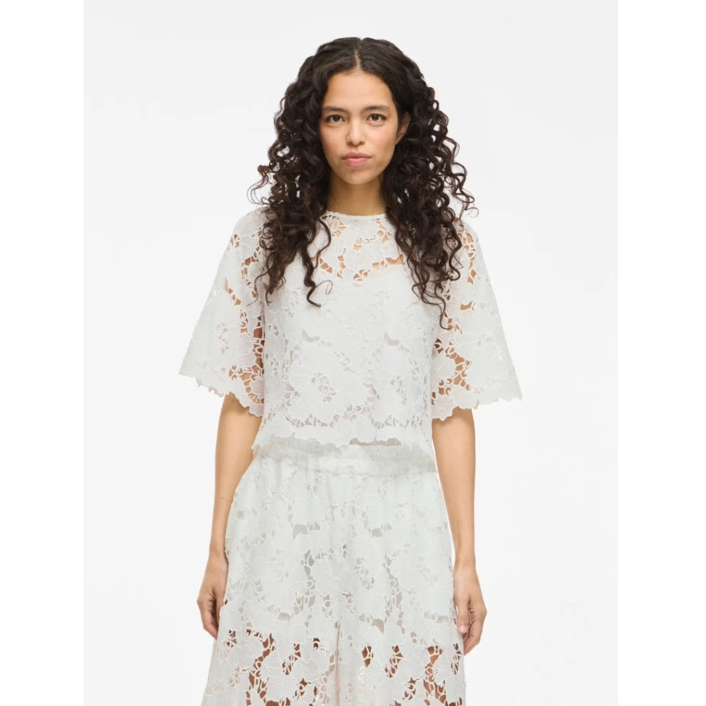 VILA DAME SKJORTE VIHYLDE - Cloud Dancer