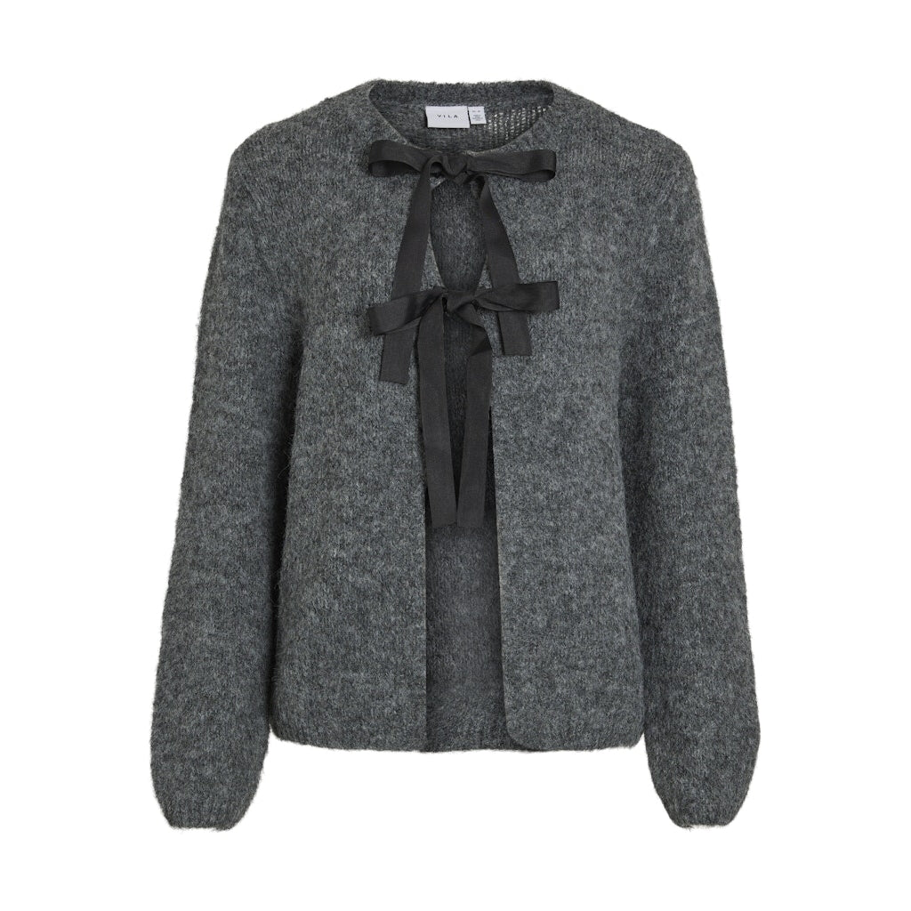 VILA dame cardigan VIBOWS - Medium grey melange VILA dame cardigan VIBOWS - Medium grey melange