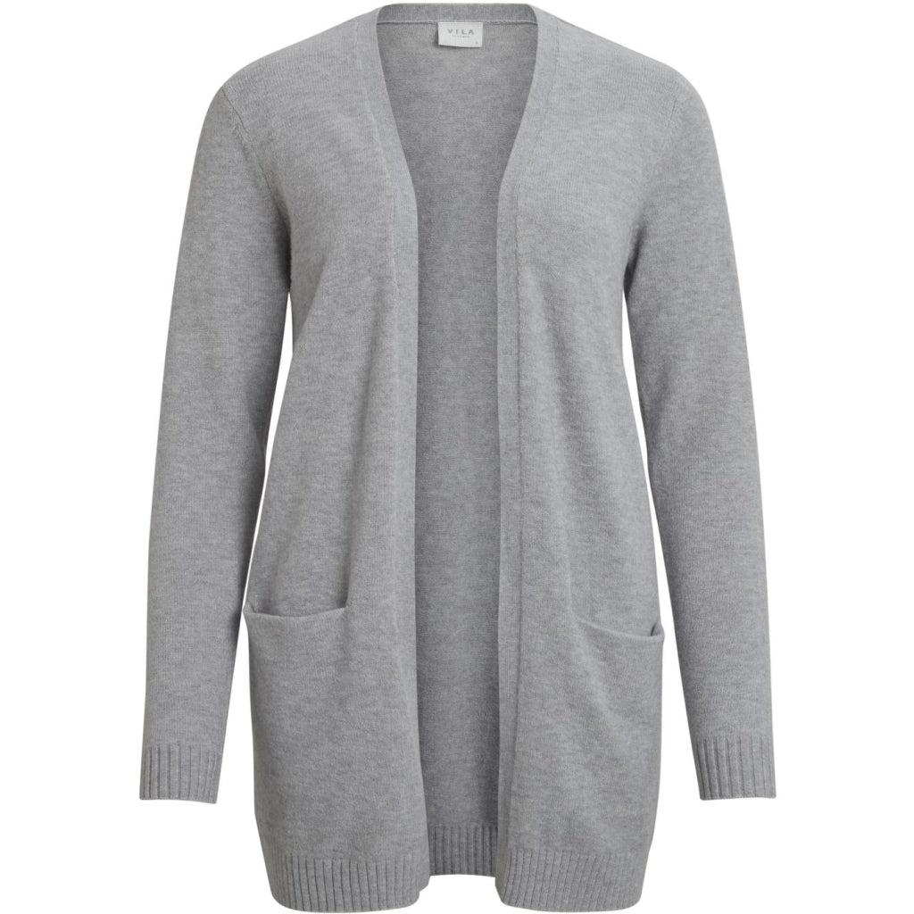 VILA dame cardigan VIRIL - Medium grey melange