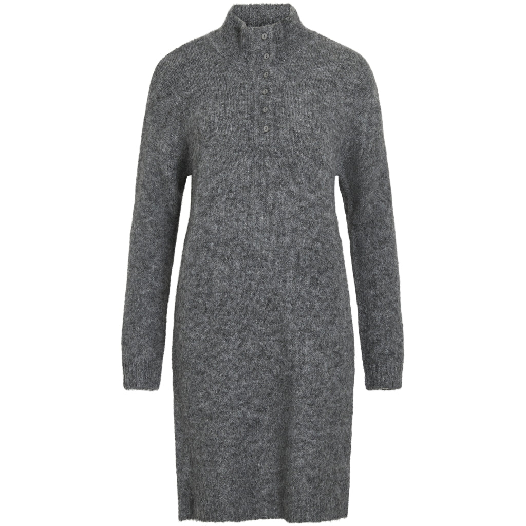 VILA dame kjole VINYNNI - Dark grey melange