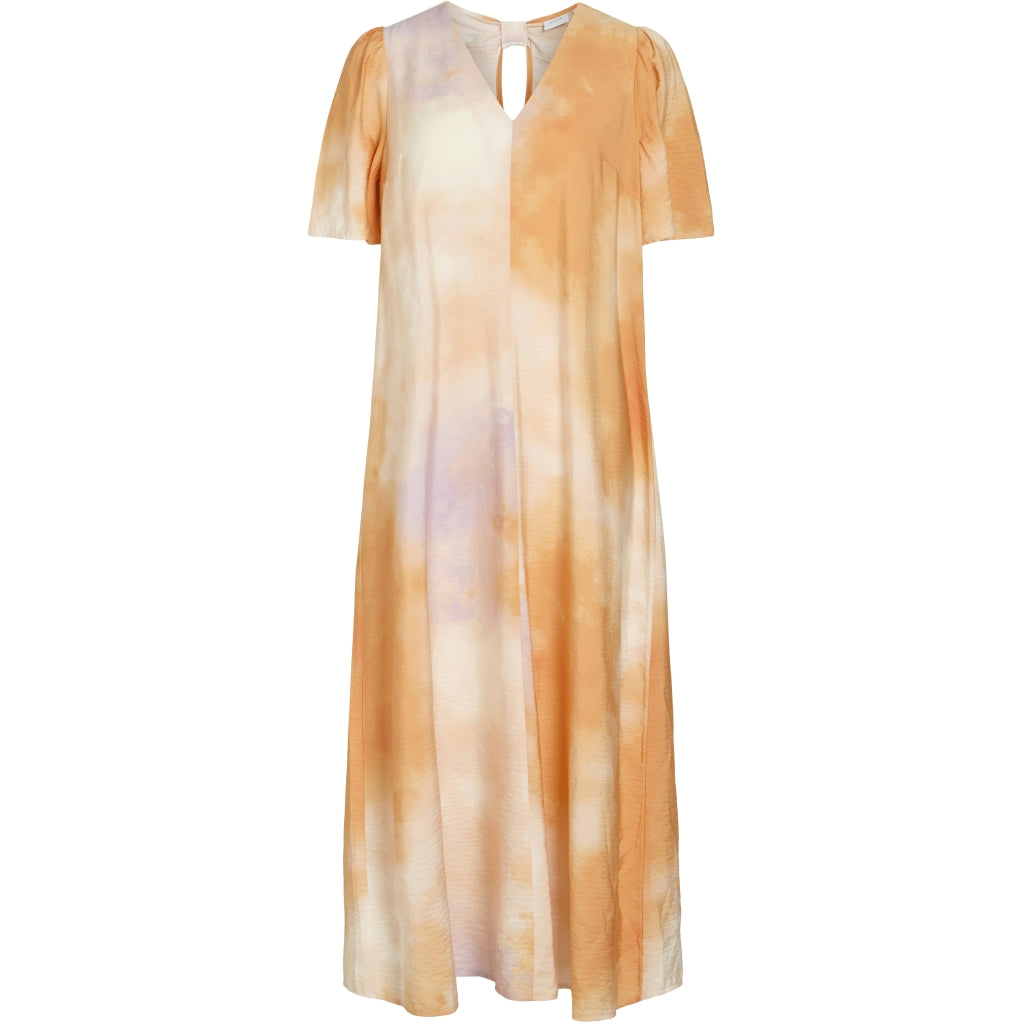 VILA dame kjole VIOLGI - Cadmium Orange Jisa