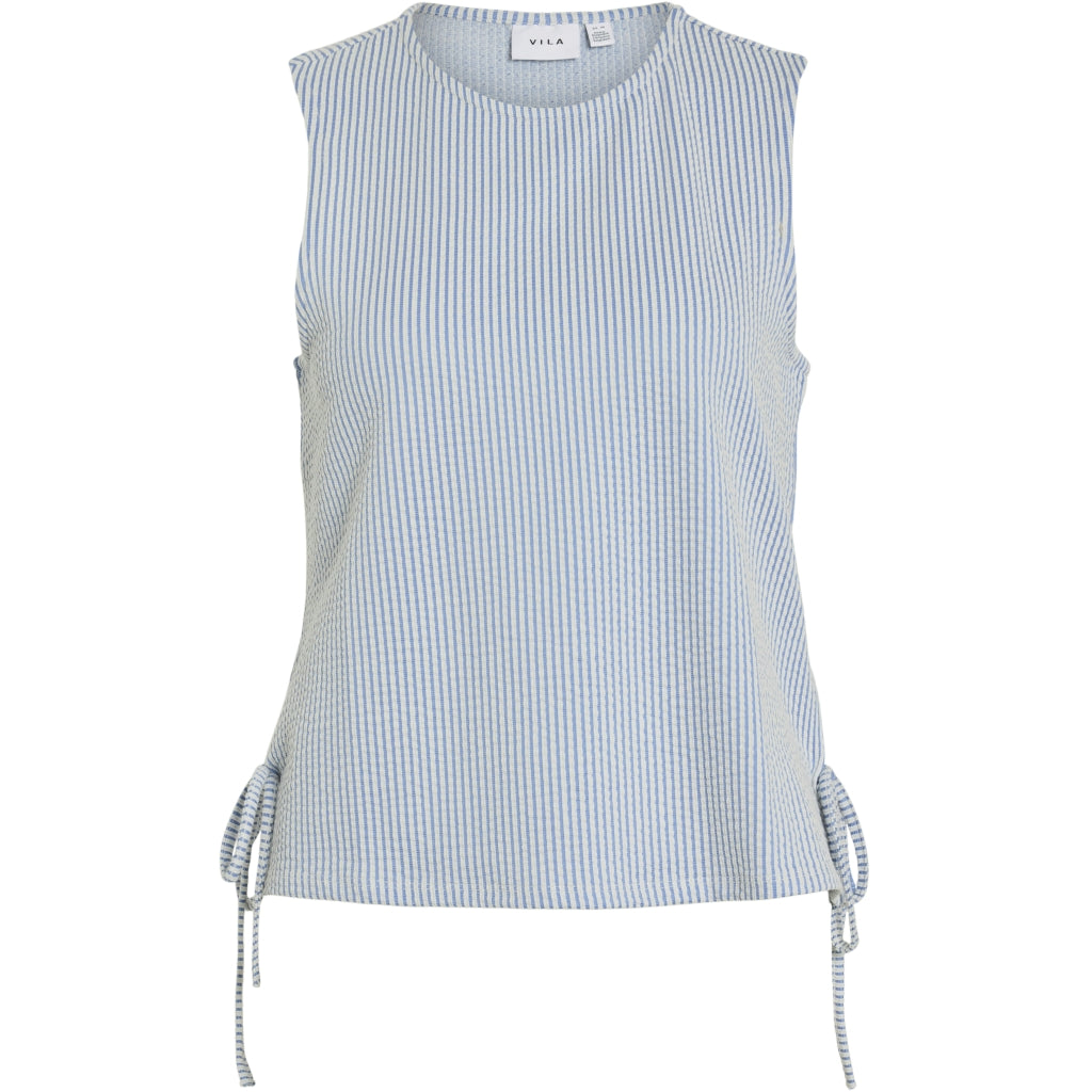 VILA dame top VISTRIPLO - Regatta Stripes BIRCH