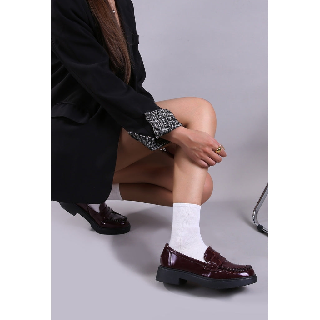 Vega Dame Loafers YU5598-21 - Dark red
