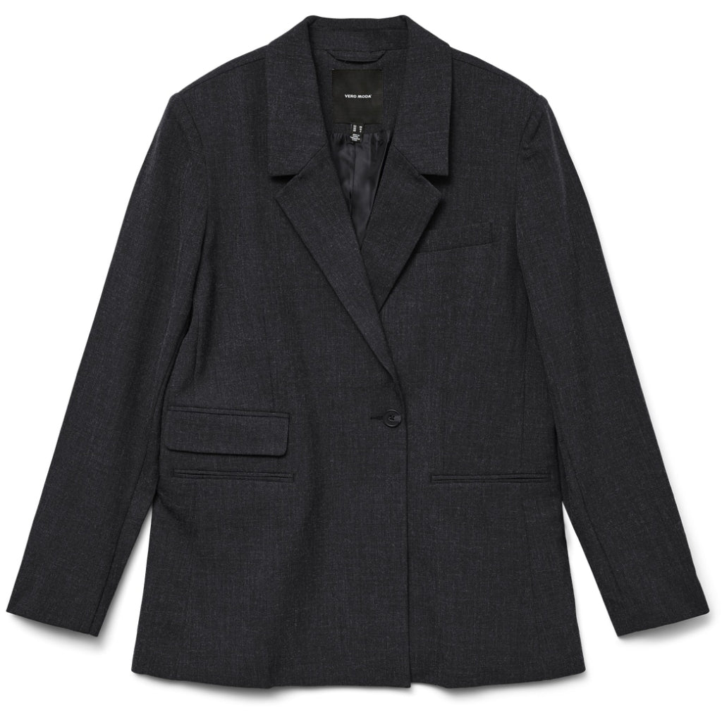 Vero Moda Dame Blazer VMBESTIE - Dark grey melange