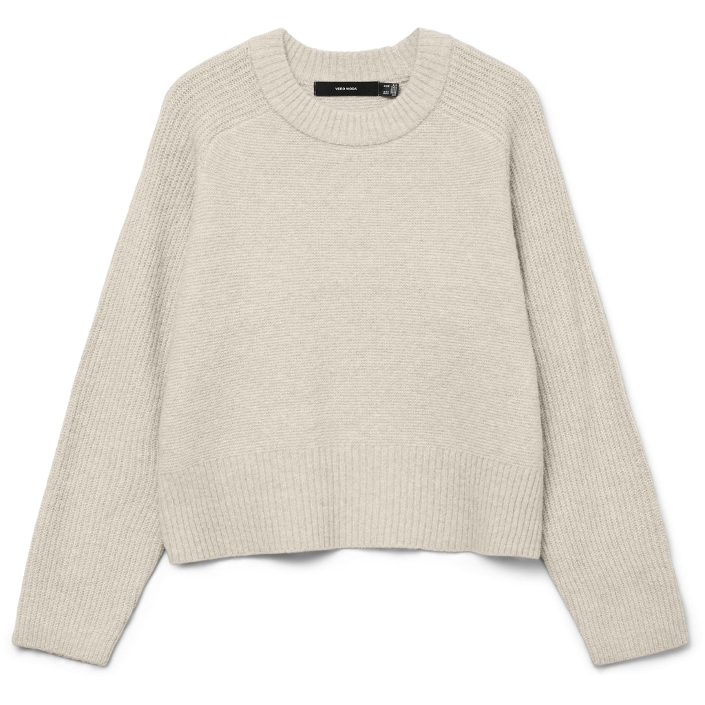 Vero Moda Dame Pullover VMBANG - Birch Detail MELANGE