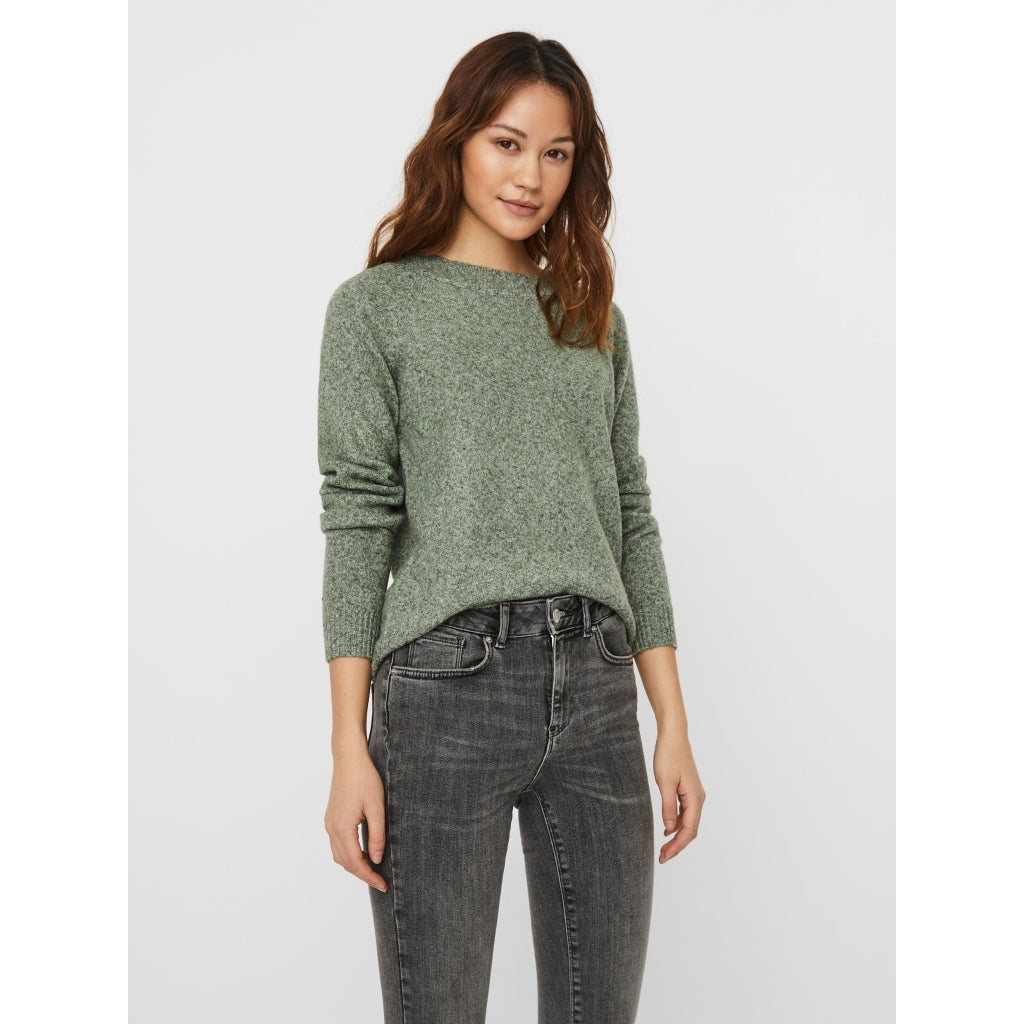 Vero Moda dame strik VMDOFFY - Laurel Wreath Melange Vero Moda dame strik VMDOFFY - Laurel Wreath Melange