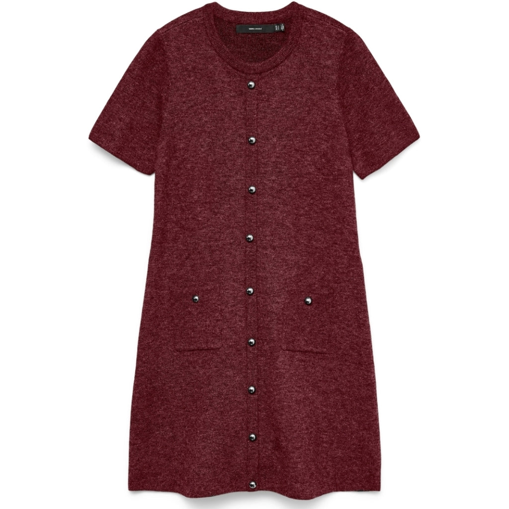 Vero Moda dame strik kjole VMJOHANNA - Tawny Port