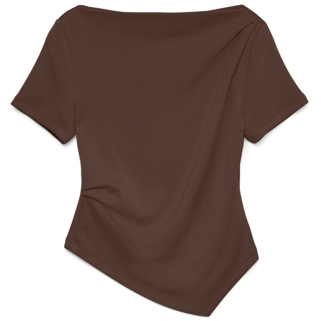 Vero Moda dame top VMMILLE - Shaved Chocolate