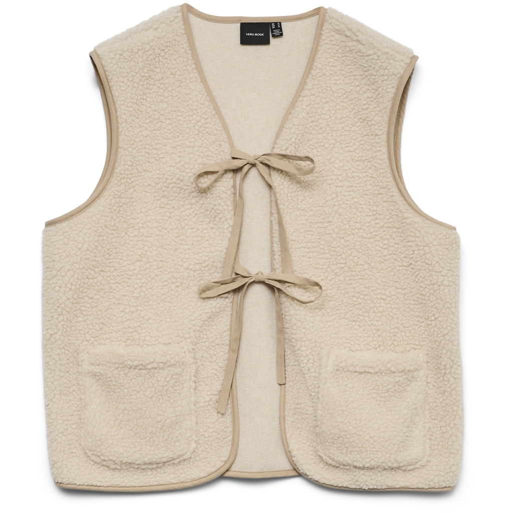 Vero Moda dame vest VMCLEO - Oatmeal