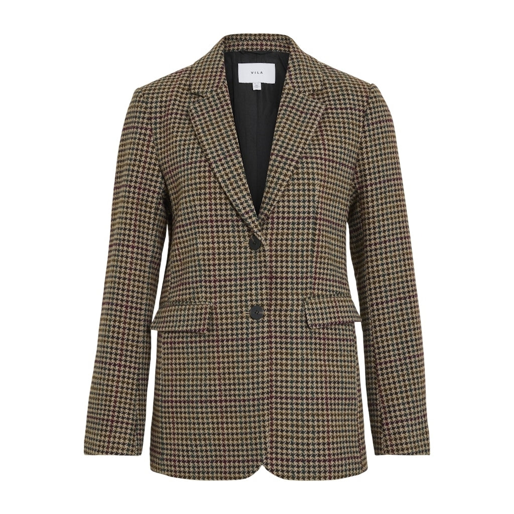 Vila dame blazer VIHAPPY - Natural MELANGE