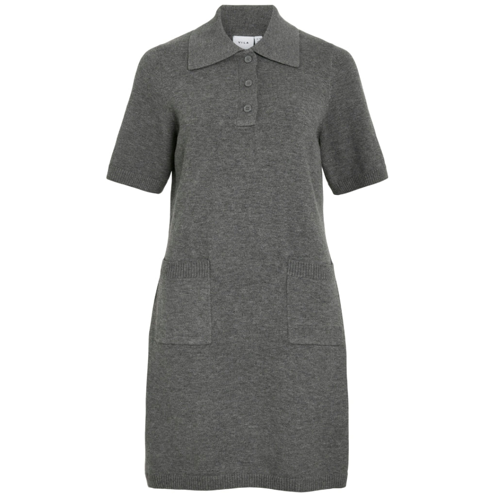 Vila dame kjole VILINA - Medium grey melange