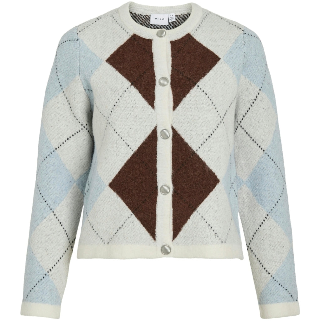 Vila dame strik cardigan VIKAYLA - Birch